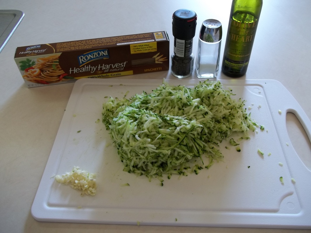 ingredients for zucchini spaghetti